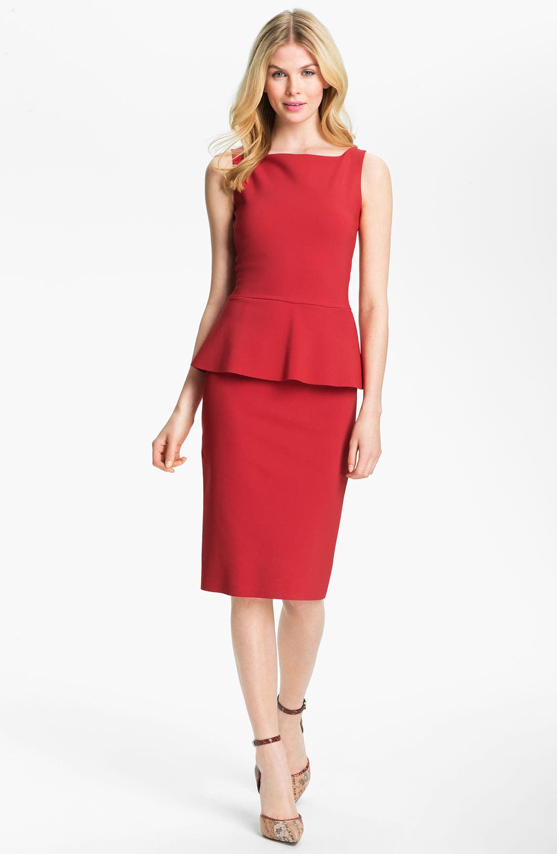 La Petite Robe by Chiara Boni Sleeveless Peplum Sheath Dress Nordstrom