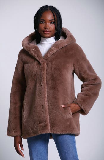 Avec Les Filles Faux Fur Hooded Coat Nordstrom