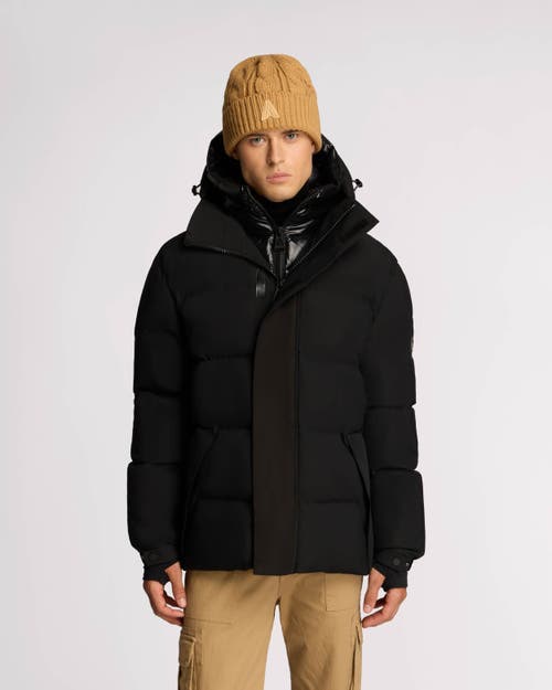 Shop Alpenhaus Virterre Expedition Puffer With Contrast Double Hood In Black