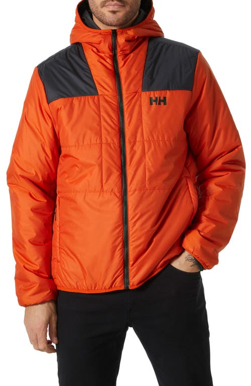 Flex Water Repellent PrimaLoft Insulated Hooded Jacket in Patrol Orange