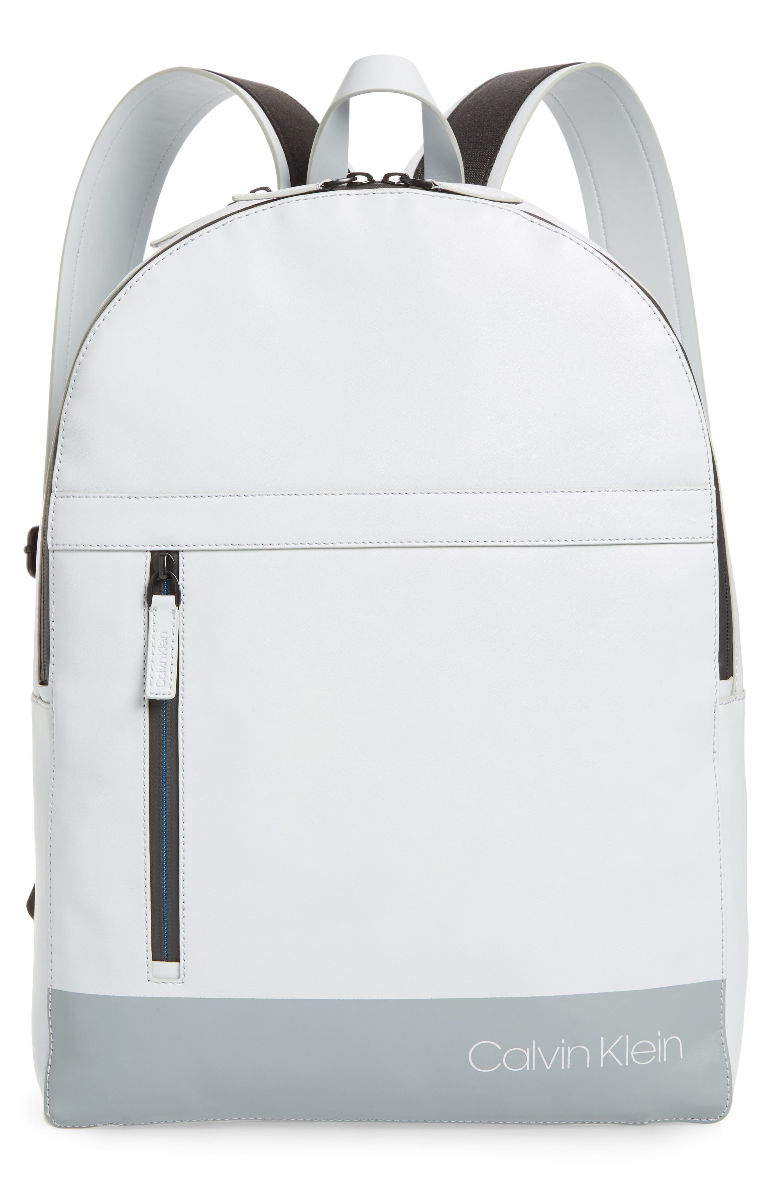 calvin klein backpack white