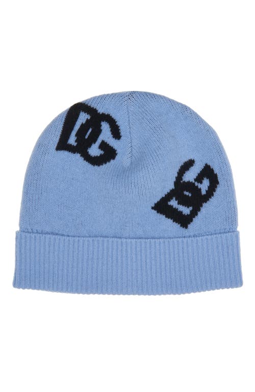 DOLCE & GABBANA DOLCE&GABBANA DG LOGO WOOL BEANIE 