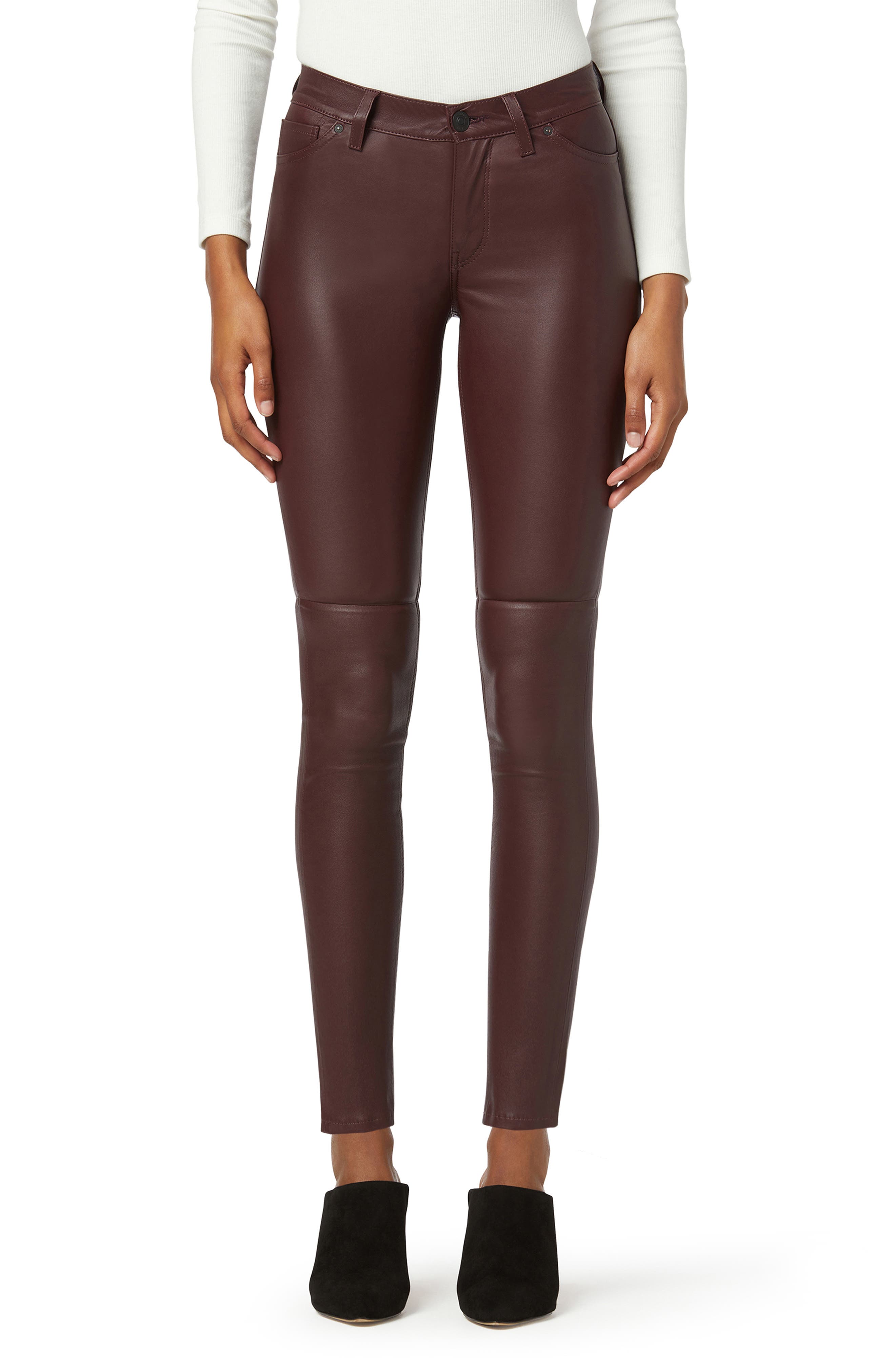 Women's Leather (Genuine) Pants 