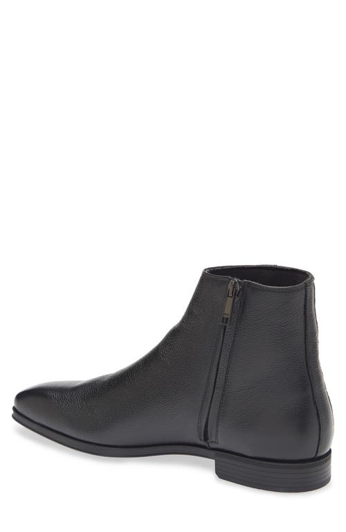 Hugo Boss Tayil Mens Leather Boots In Black