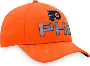Men's Fanatics Branded Orange Philadelphia Flyers Left Side Block Polo