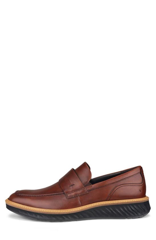 Shop Ecco St.1 Hybrid Penny Loafer In Cognac