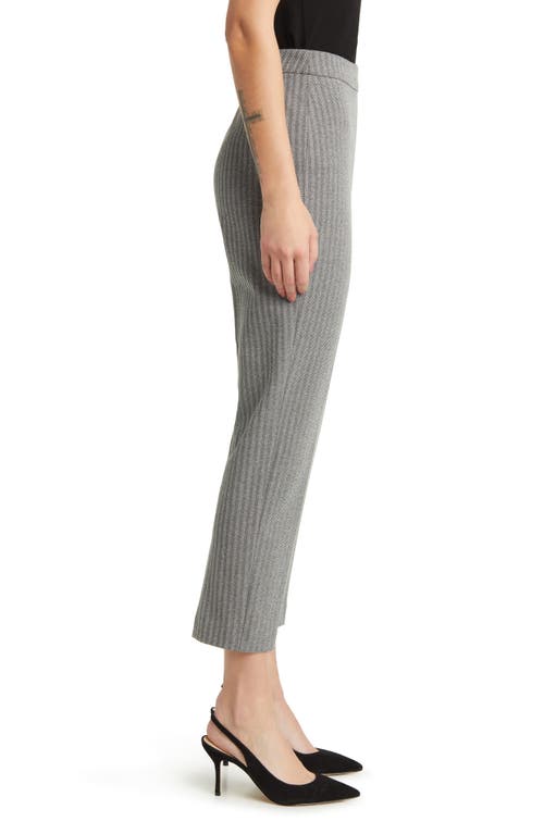 Hugo Boss Tilunara Taper Leg Pants In Herringbone