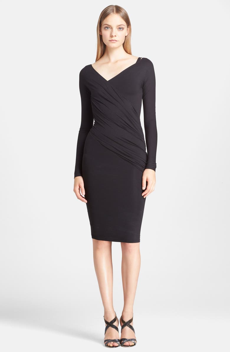 Donna Karan New York Long Sleeve Twist Jersey Dress | Nordstrom