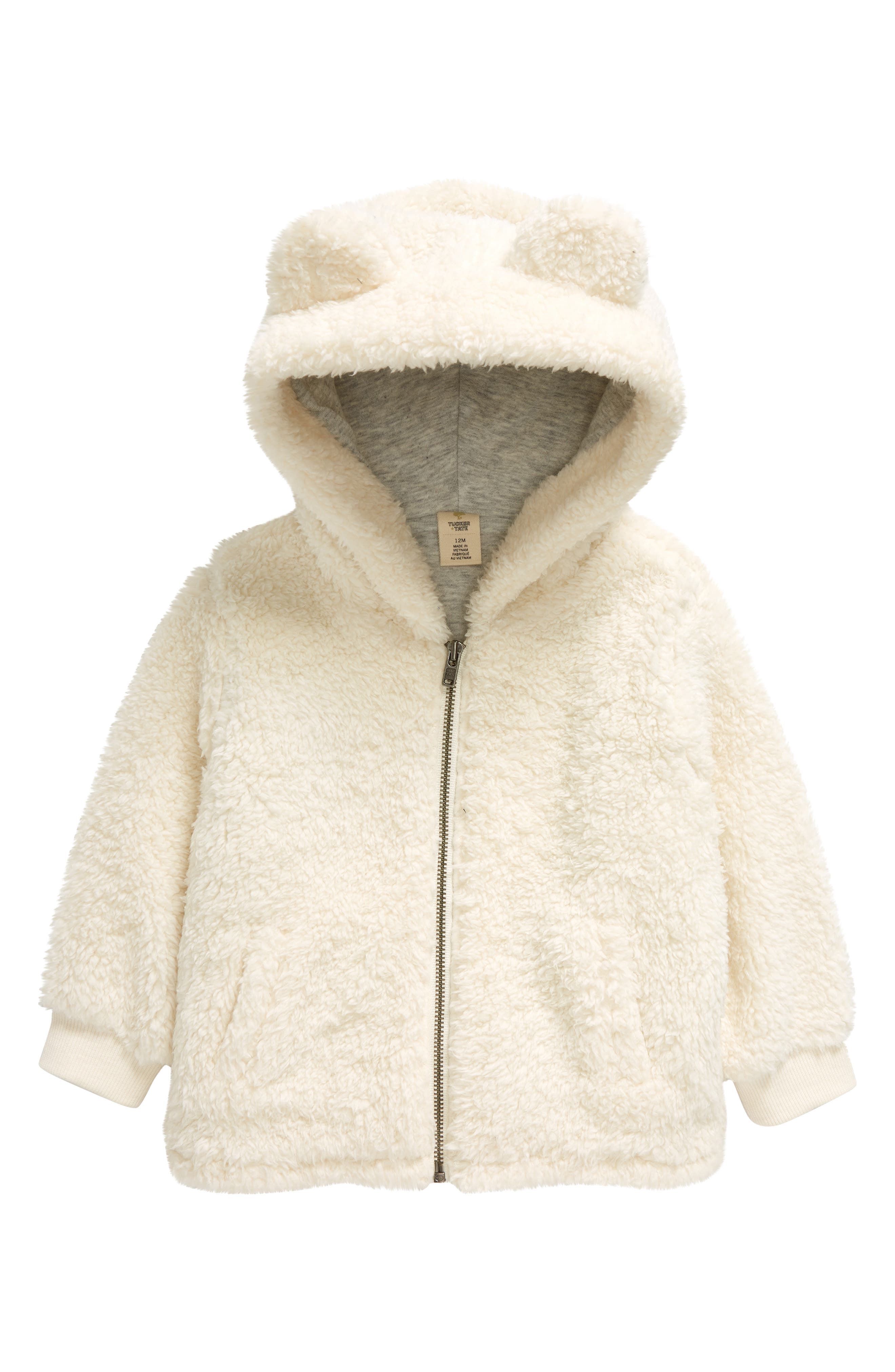 TUCKER + TATE Cozy Hooded High Pile Fleece Jacket 