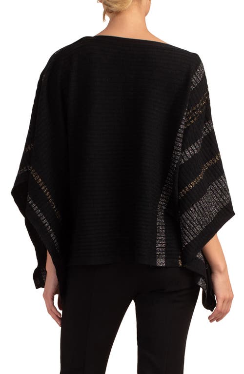 Trina Turk Chic Wool Wrap In Black Multi