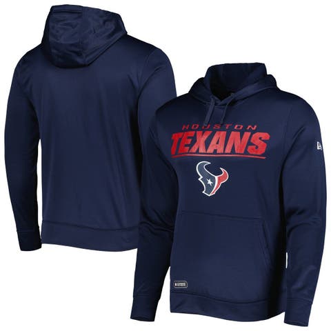 Men's New Era Navy/White Houston Texans Gametime Quarter-Zip Hoodie Jacket