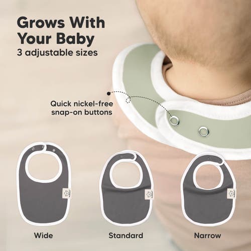 Keababies 8-pack Baby Drool Bibs In Basics