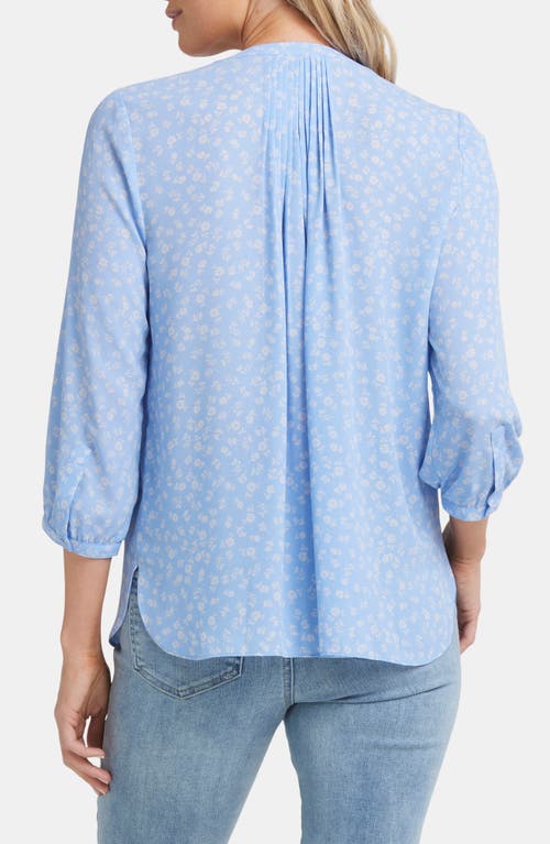 Shop Nydj Pintuck Blouse In Jordon