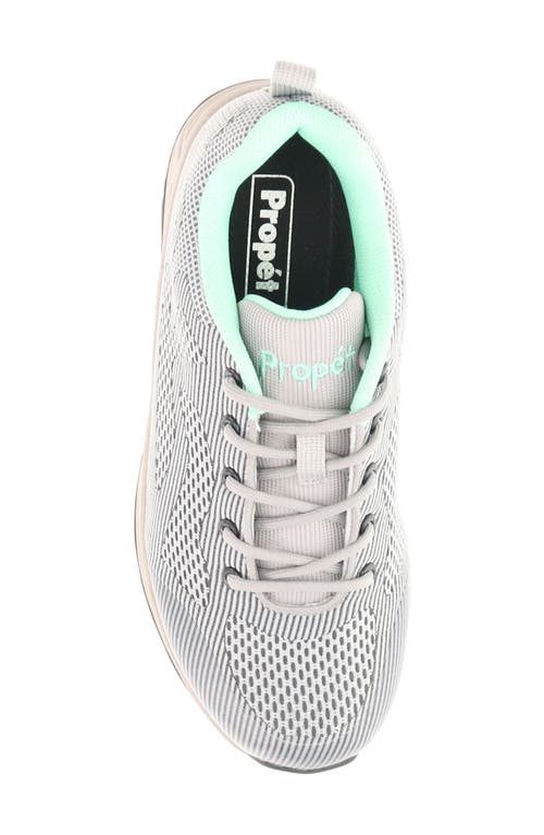 Propét Cora Water Resistant Hiking Shoe In Grey/ Mint
