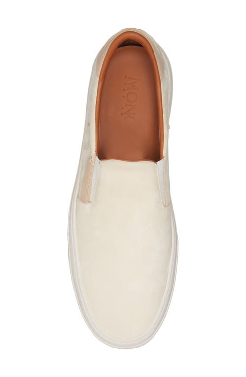 Shop Moncler Monclub Slip-on Sneaker In Light Beige