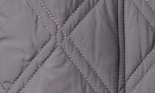 Bernardo Hooded Quilted Liner Jacket In Pewter