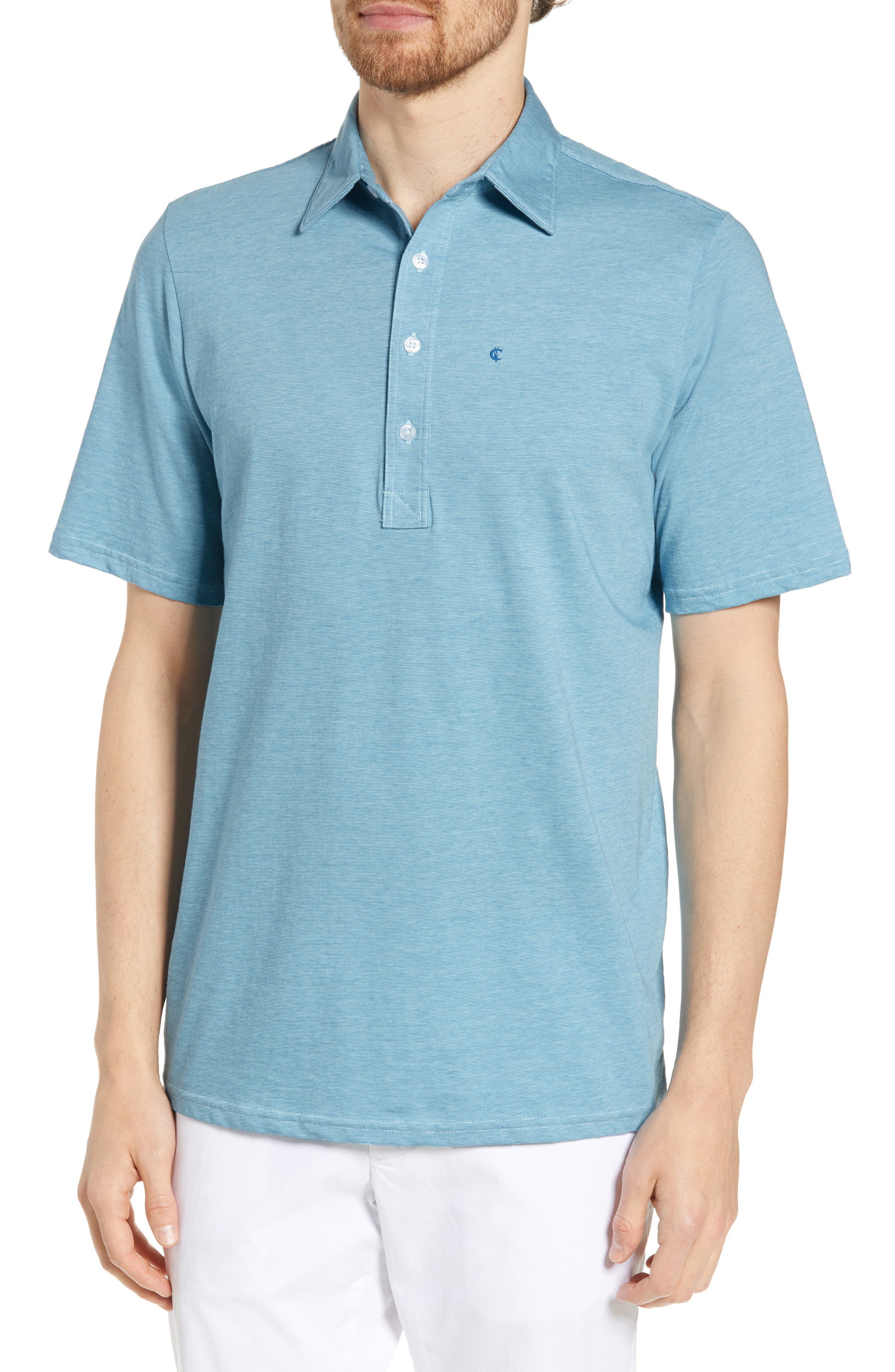 Criquet Range Regular Fit Jersey Polo, Blue
