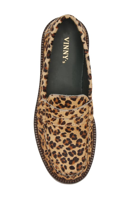 Shop Vinny's Yardee Penny Loafer In Leopard