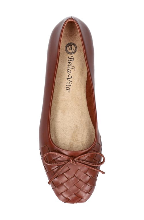 Shop Bella Vita Francie Ballet Flat In Dark Tan