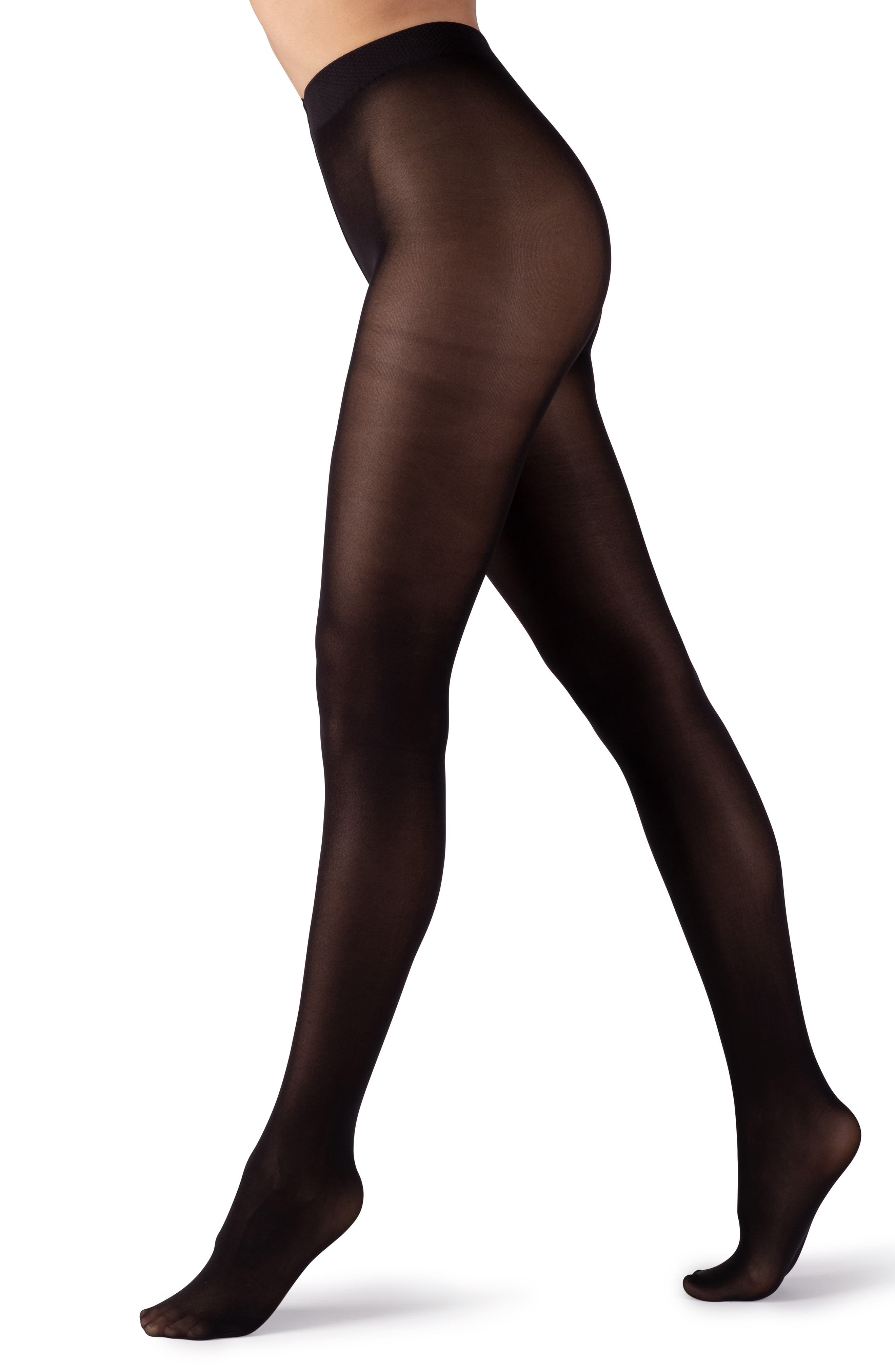 PLUS SIZE LX 1X NUDE SHEER WOVEN BLACK POLKA HEART DOTS TIGHTS BY NORDSTROM NIB