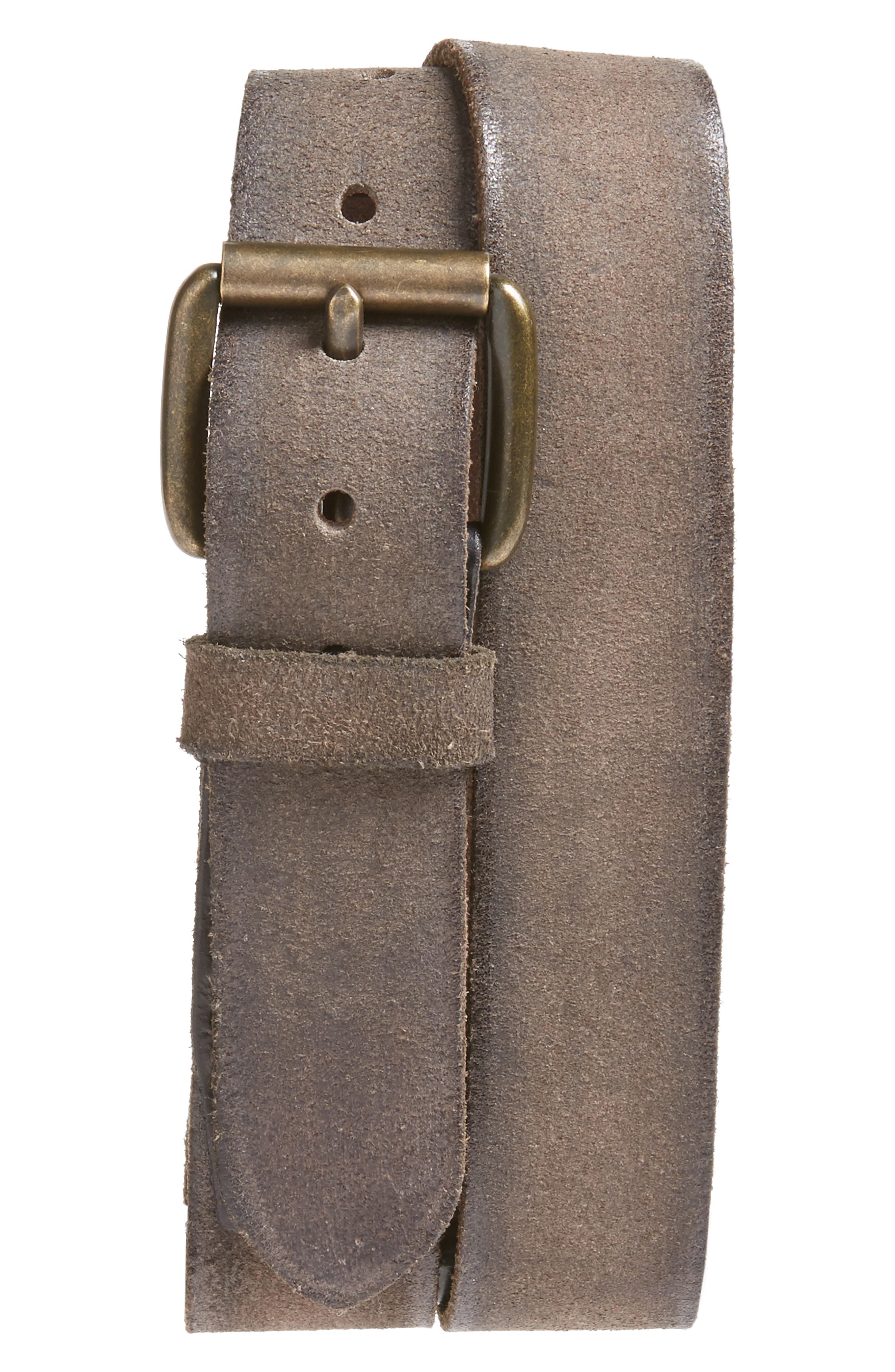 John Varvatos Star USA Suede Belt Nordstrom
