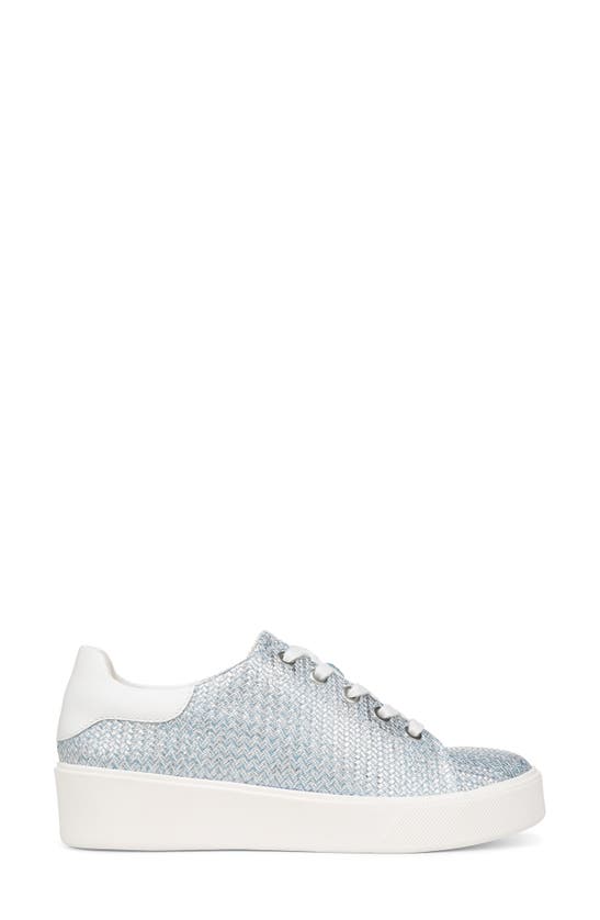 Naturalizer Morrison 2.0 Sneaker In Metallic Blue Woven Leather