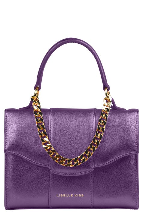 purple handbags