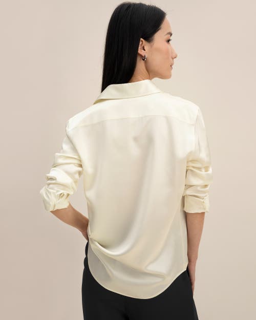 LILYSILK LILYSILK TAILORED BUTTON DOWN SILK SHIRT 