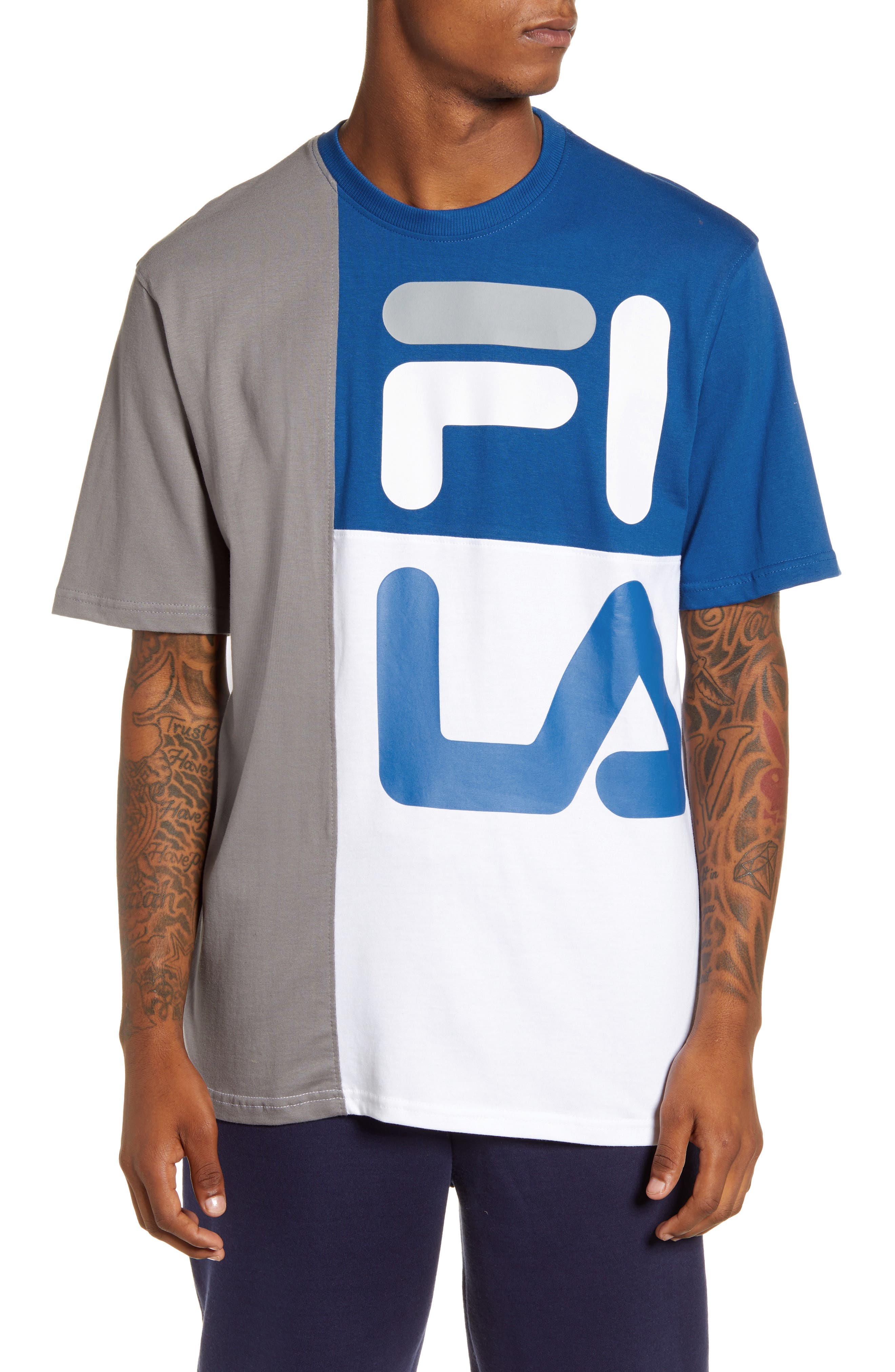 fila color block shirt