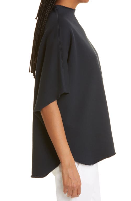 Frank & Eileen Audrey Funnel Neck Capelet In British Royal Navy