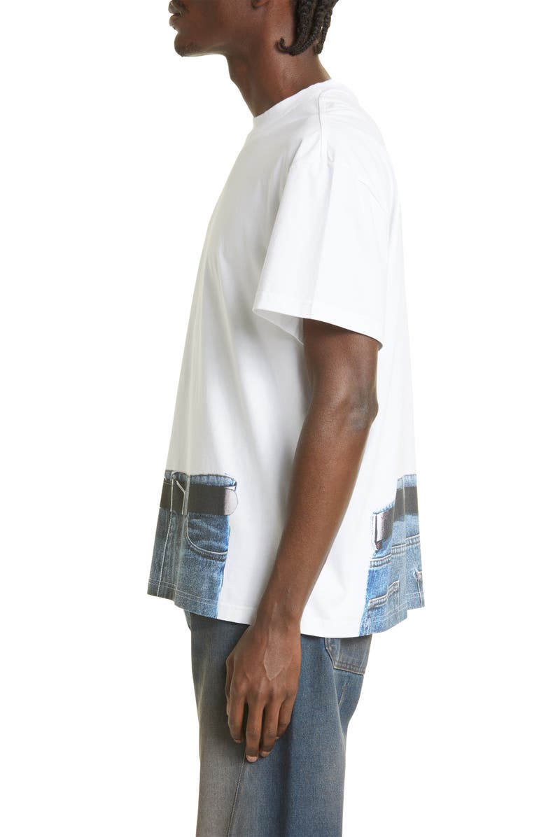 Y/Project x Jean-Paul Gaultier Trompe l'Oeil Y Belt Graphic T-Shirt |
