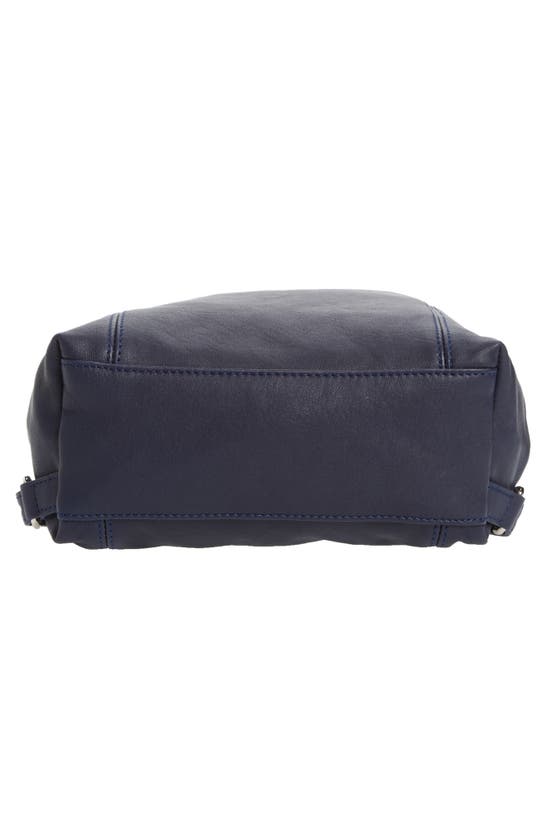 Longchamp Le Pliage Cuir Backpack In Navy