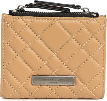 Kurt Geiger London Quilted Leather Coin & Card Case