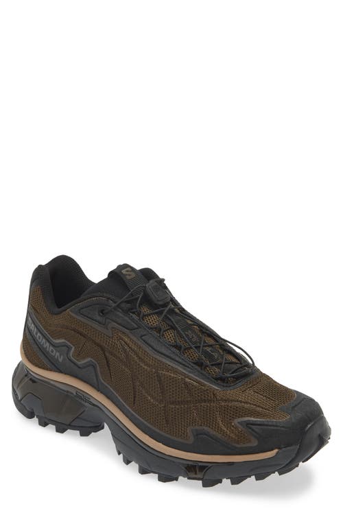 Salomon Xt-slate Rubber-trimmed Mesh Sneakers In Wren/black/portabella