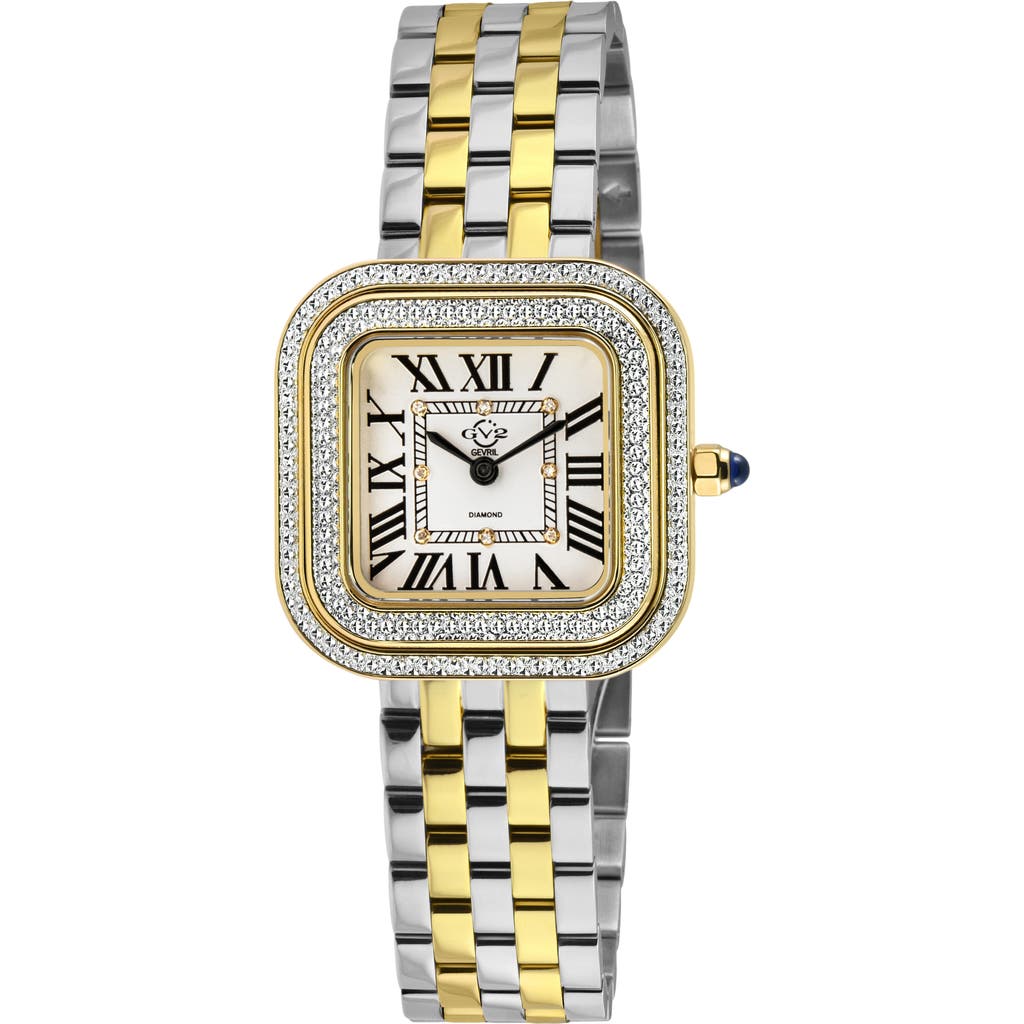Gv2 Bellagio Diamond Swiss Bracelet Watch, 30mm In Gold