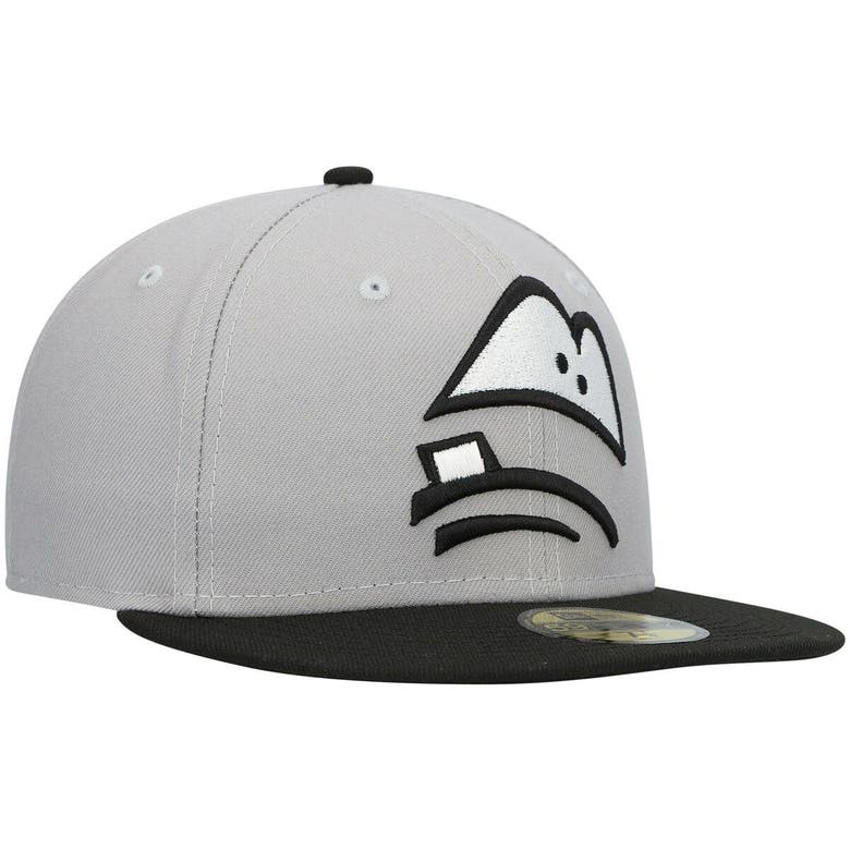New Era Grey Lansing Lugnuts Authentic Collection Road 59fifty Fitted