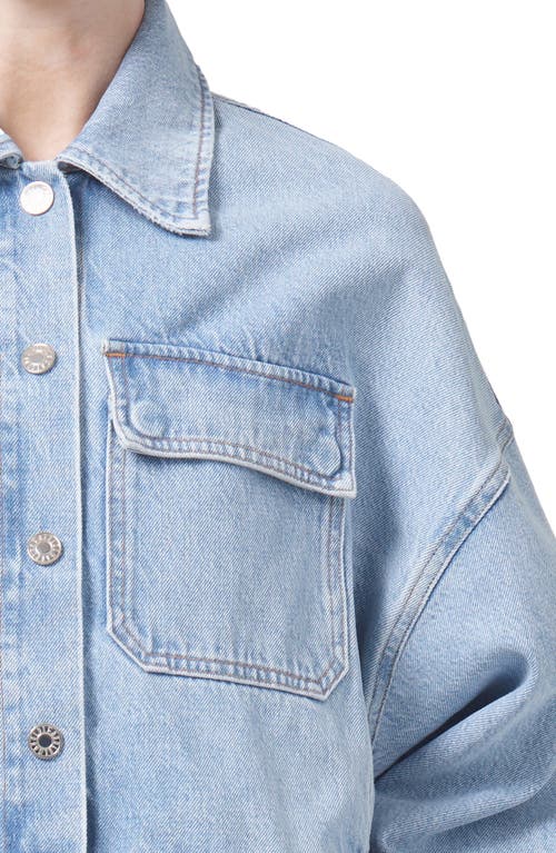 Agolde Luka Cropped Organic Denim Jacket In Swivel