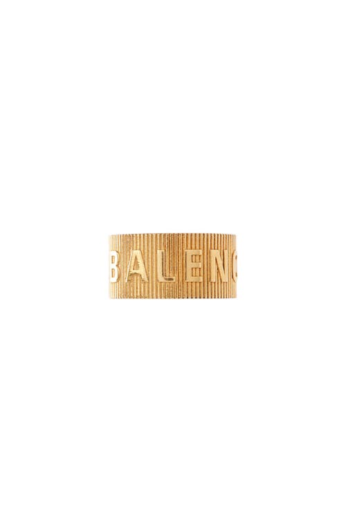 Balenciaga Logo Ear Cuffs in Shiny Gold at Nordstrom