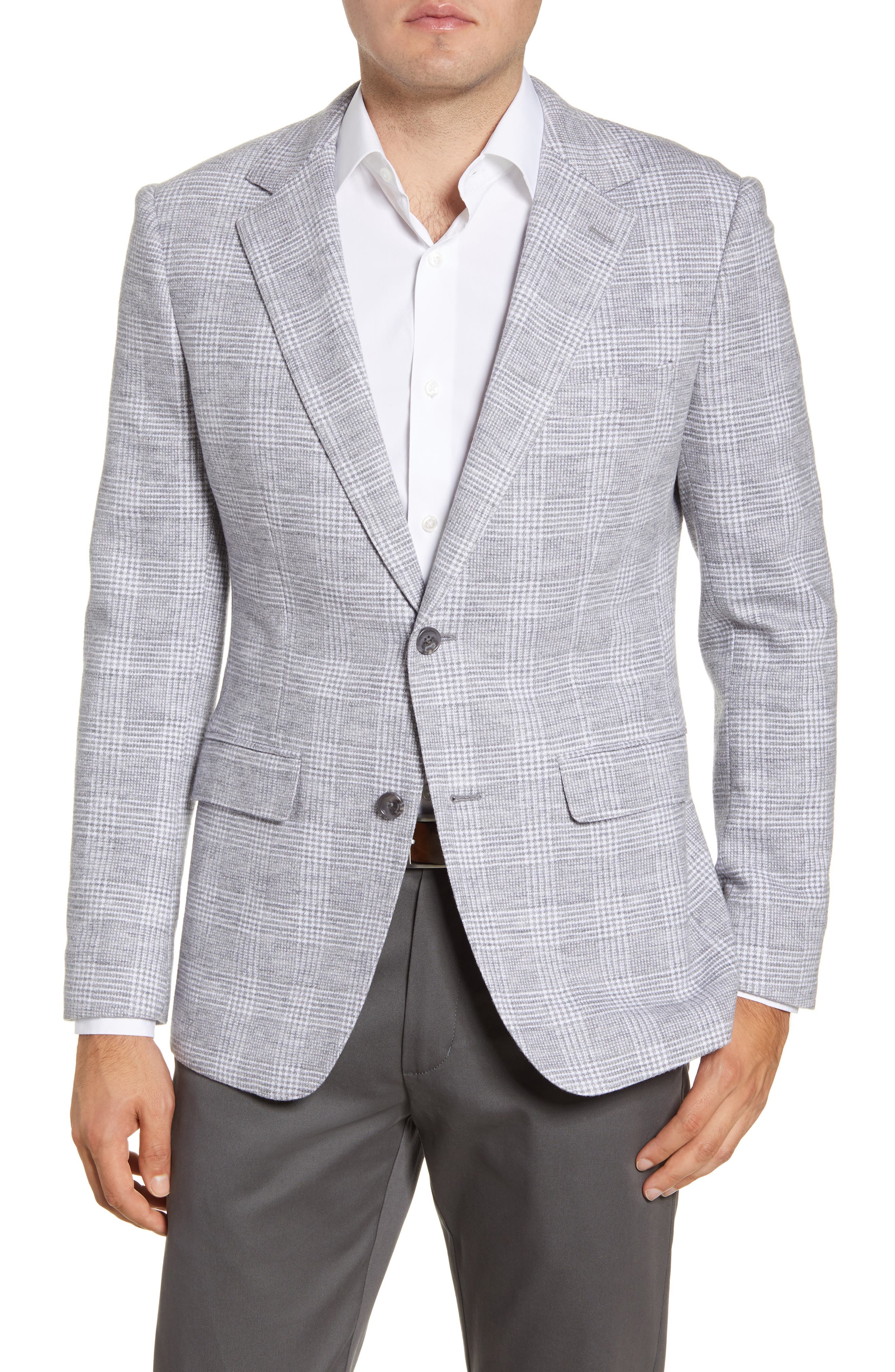 Bonobos Slim Fit Plaid Wool & Cotton Sport Coat Nordstrom
