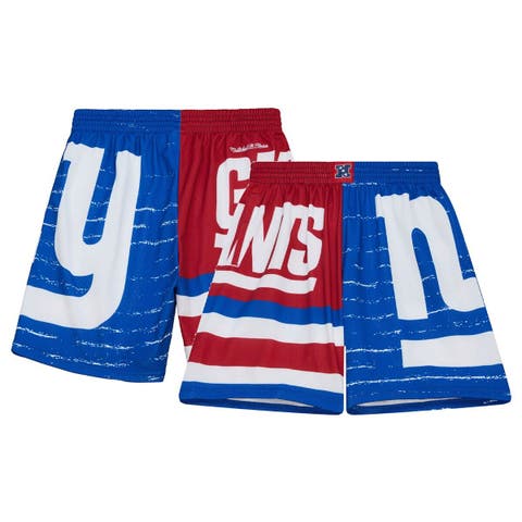 Men's Mitchell & Ness Royal New York Knicks Hardwood Classics Jumbotron  Sublimated Shorts