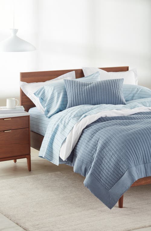 Nordstrom Organic Cotton Percale Duvet & Shams Set In White
