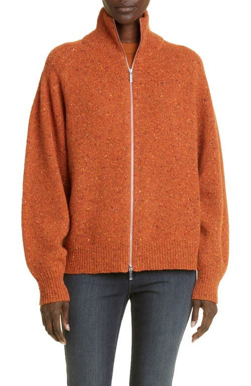 Lafayette 148 New York Cashmere & Wool Blend Bomber Sweater in Harvest Multi