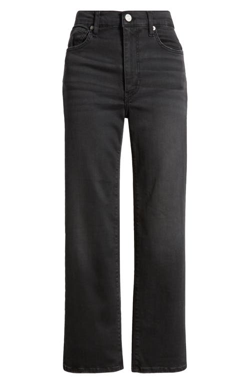Frame Le Sleek High Waist Ankle Straight Leg Jeans In Black