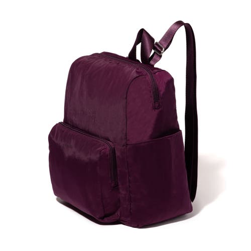 Baggallini Carryall Packable Backpack In Mulberry