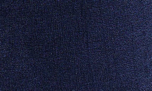 24seven Comfort Apparel Plus Size Short Sleeve V-neck Twist Front Split Hem Dress In Navy