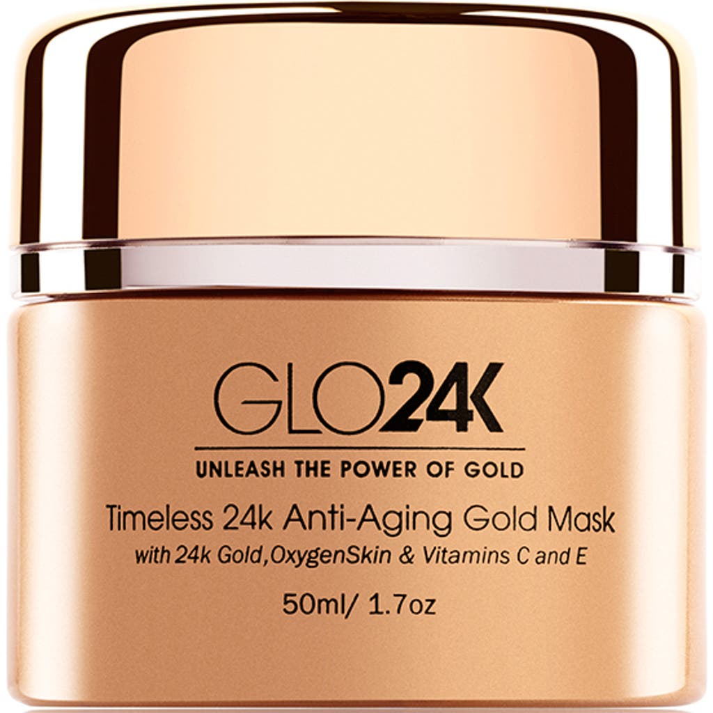 GLO24K UNLEASH THE POWER OF GOLD GLO24K UNLEASH THE POWER OF GOLD TIMELESS 24K ANTI-AGING GOLD MASK