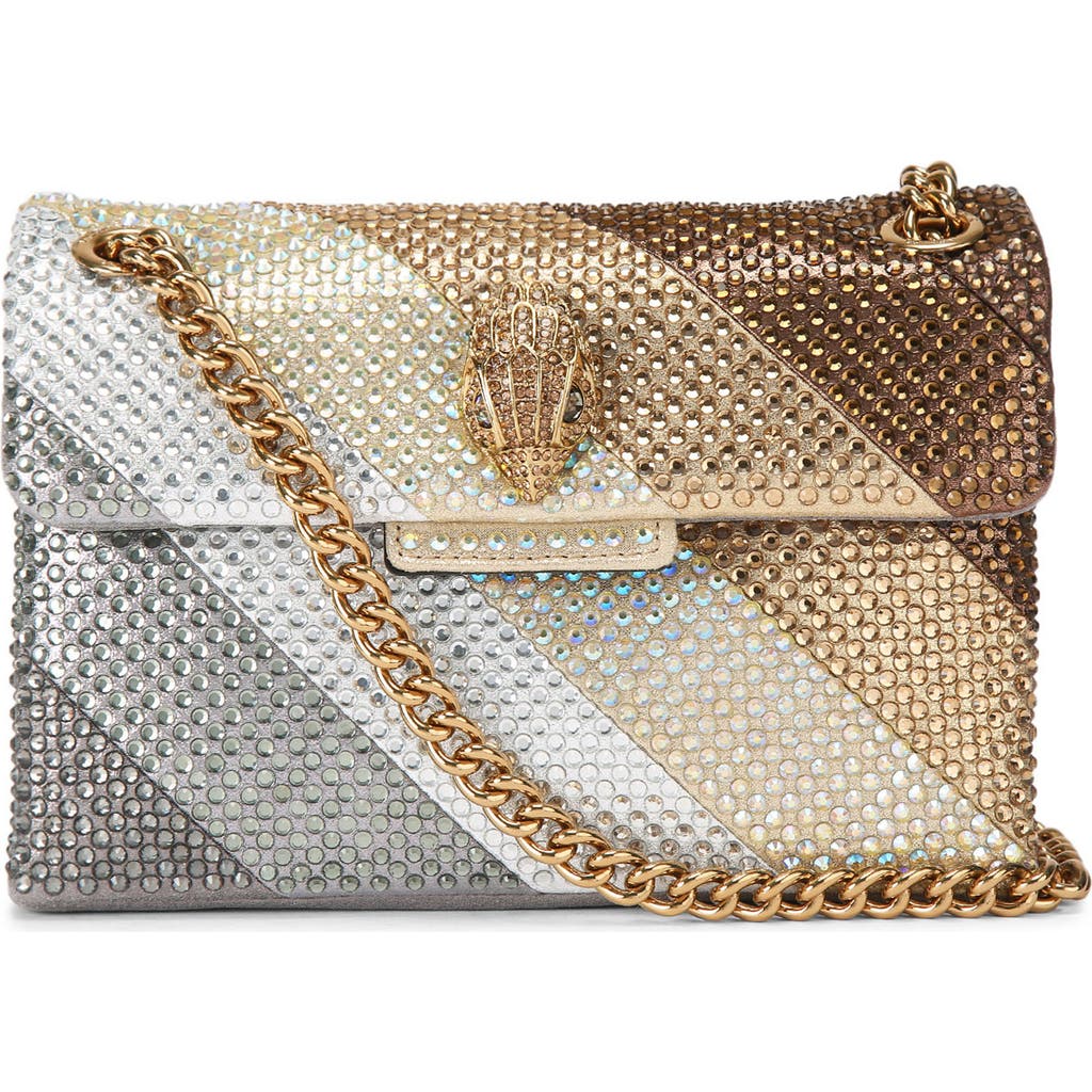Kurt Geiger Mini Kensington Crossbody In Open Grey