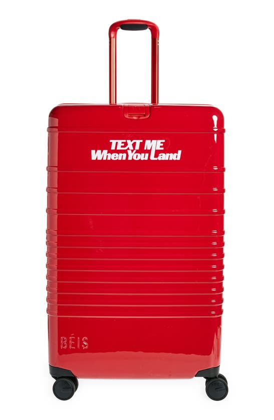 Shop Beis X Lonely Ghost Large Check-in Roller In Red