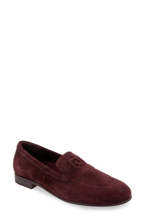 Shop Aerosoles Wiera Loafer In Deep Aubergine Suede