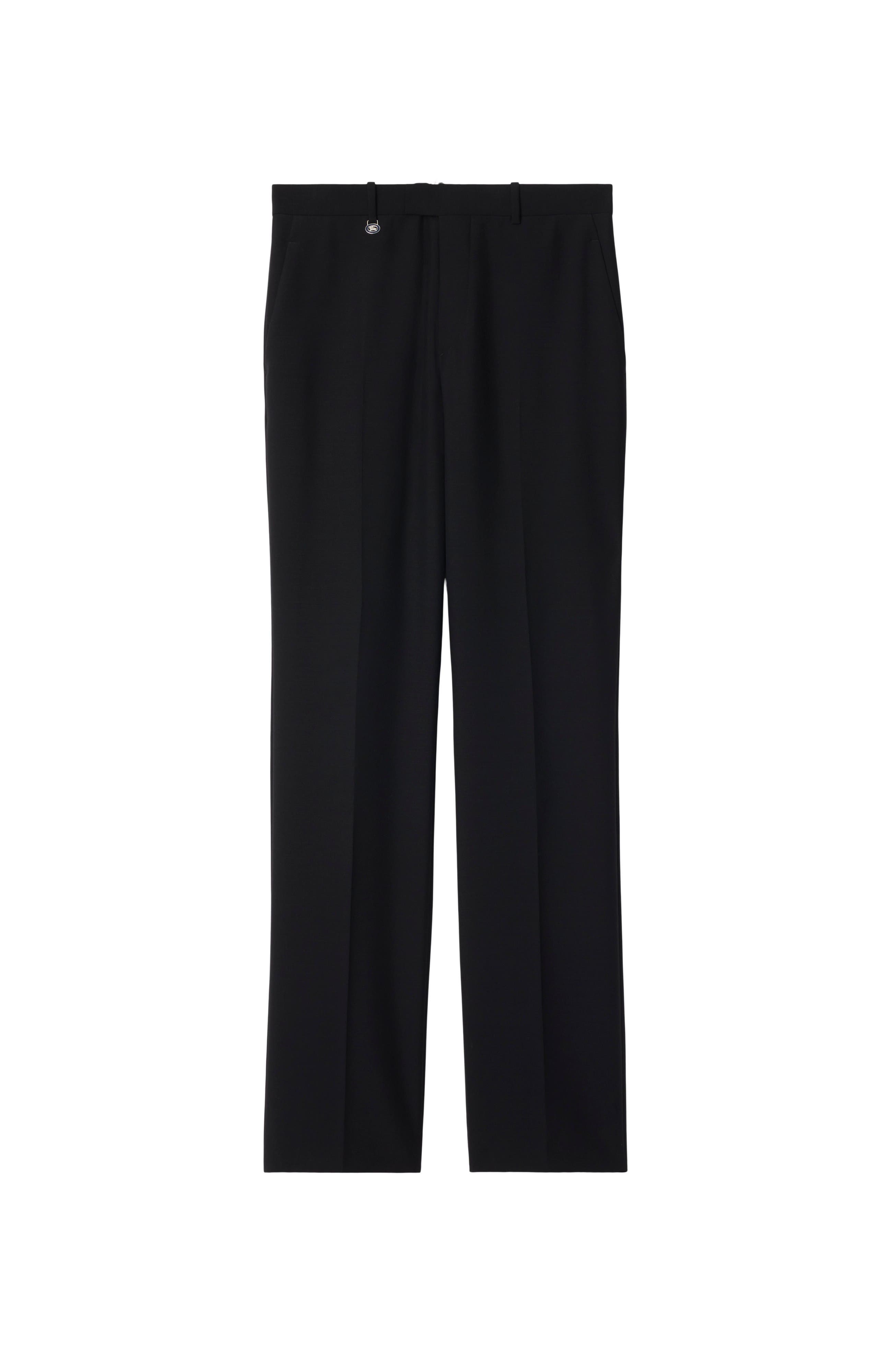 Burberry Straight-leg Tailored Trousers In Grey